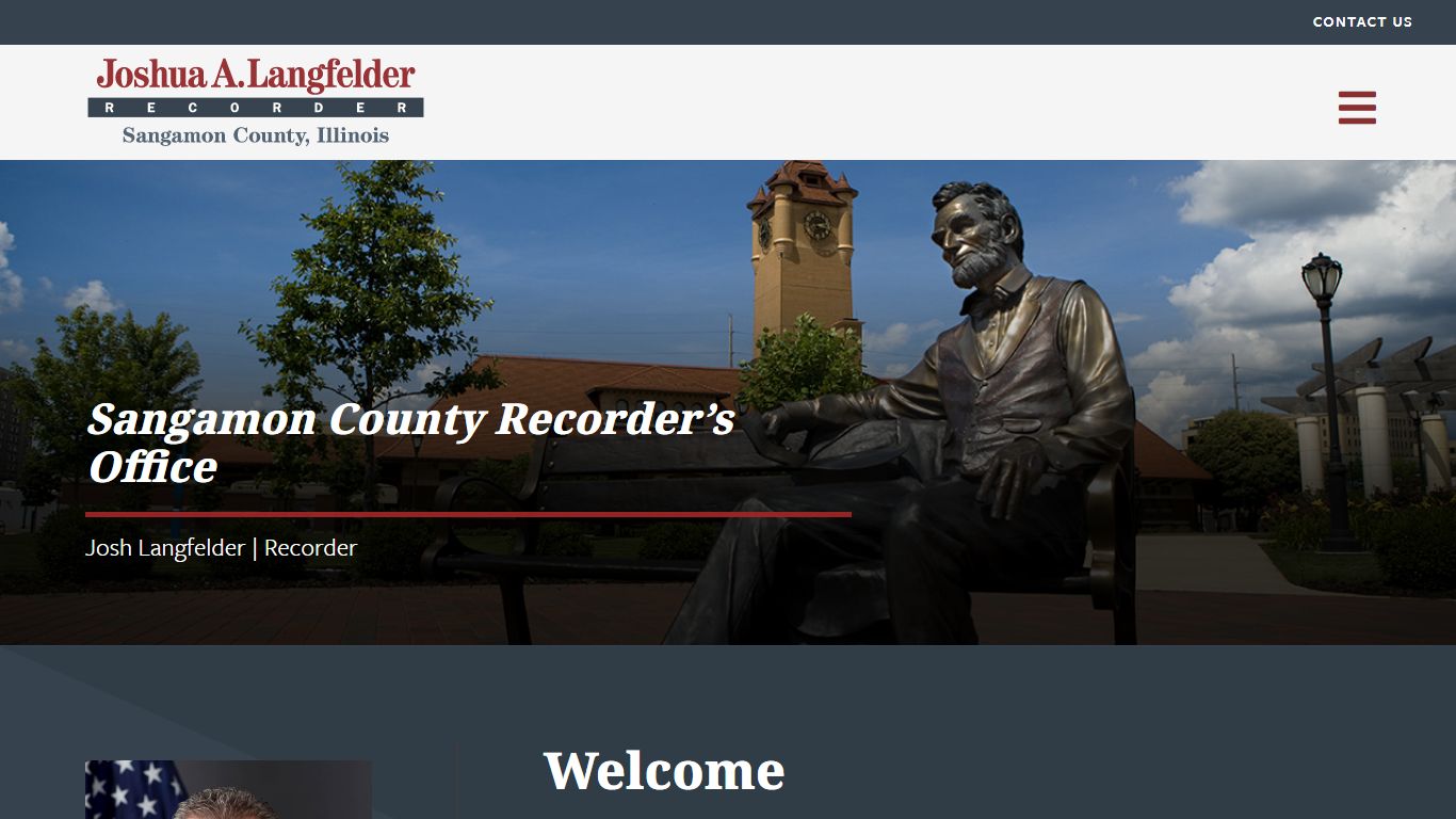 Sangamon County Recorder | Joshua A. Langfelder